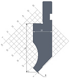 пуансон STP 004 85 R0.6 